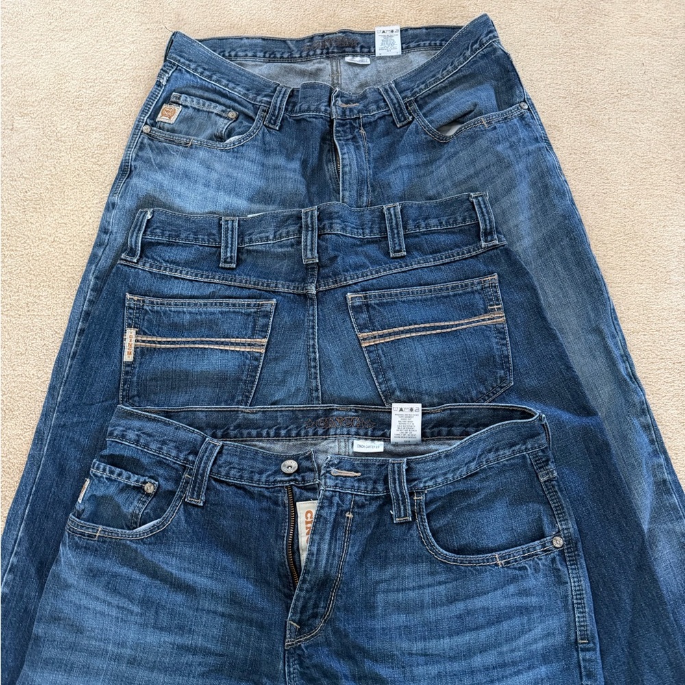 Cinch Men's Bootcut Blue Jeans